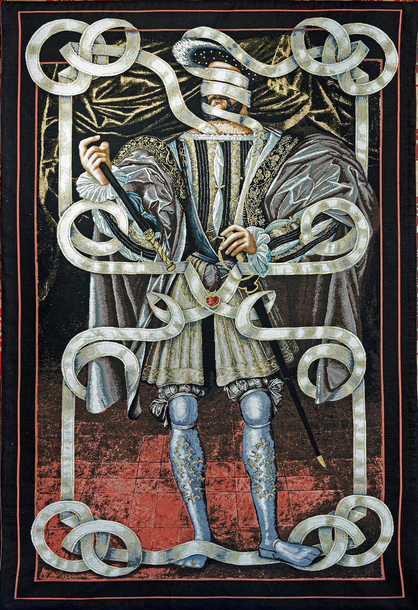 Volker-Hermes-Hidden-François-Tapestry-©L.-de-Serres Kunst im Schloss Rivau 2024 : Carlos Aires - Love is in the air