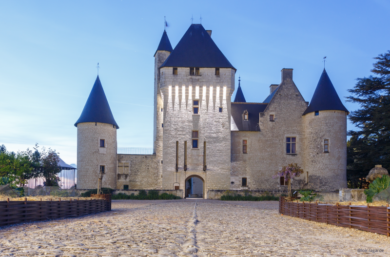 Chateau-nocturne Chateau du Rivau de nuit