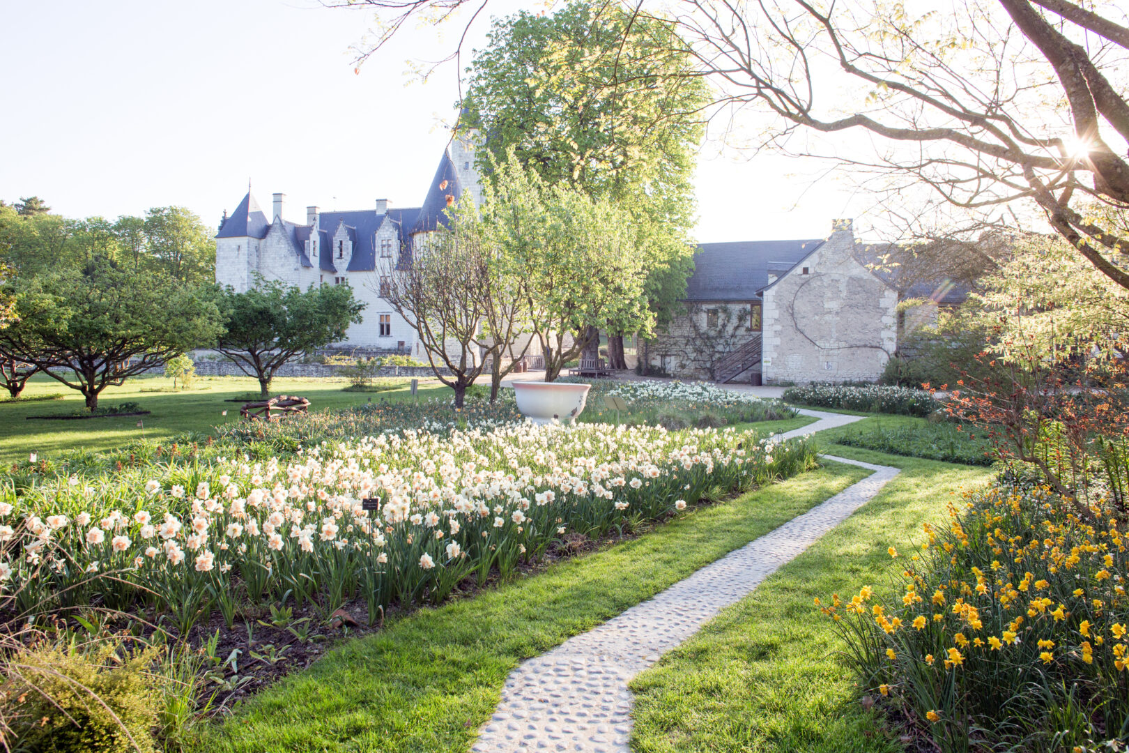 Jardin en avril Rivau