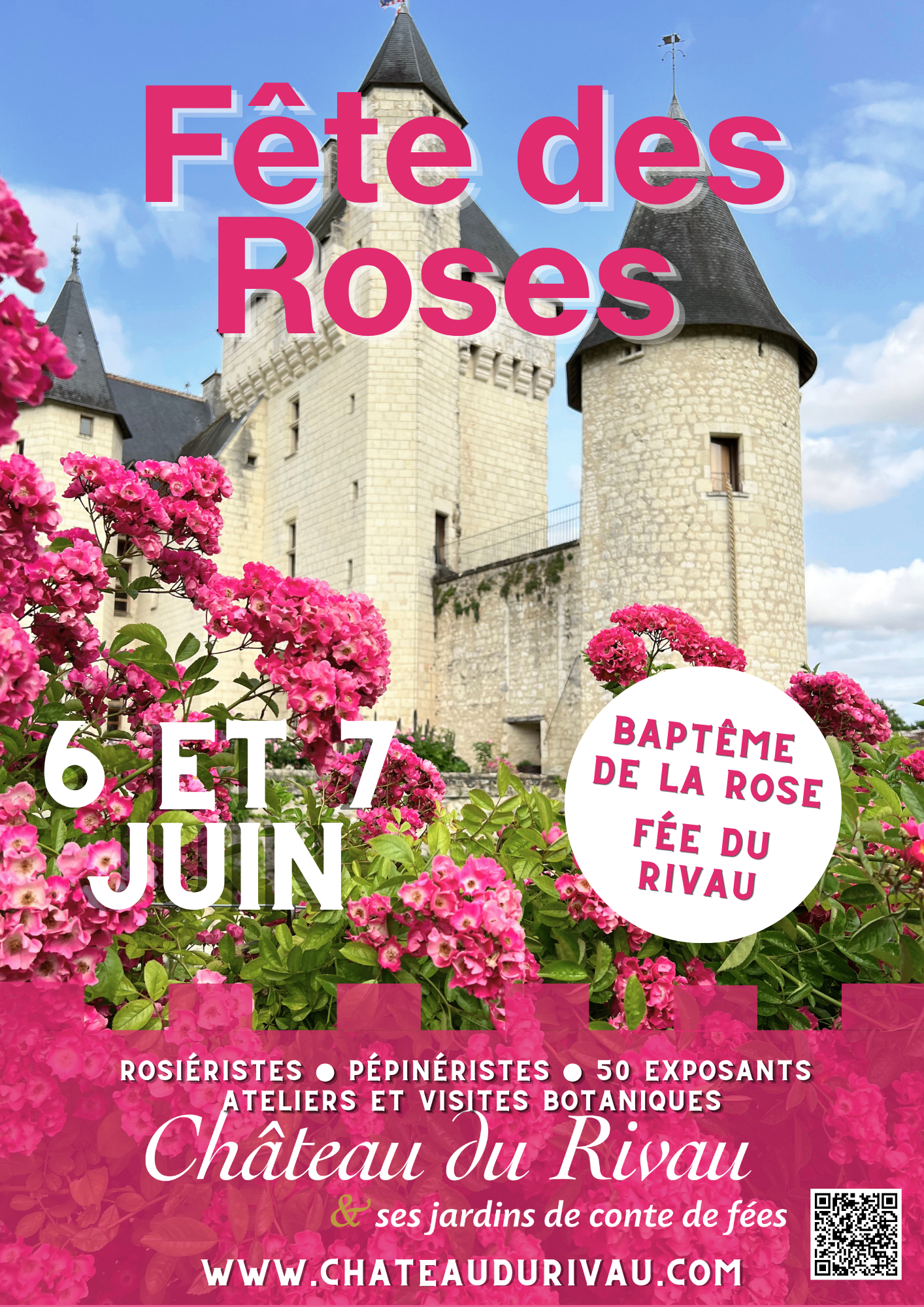 Fête de la rose au Château du Rivau le 3 et 4 juin 2023