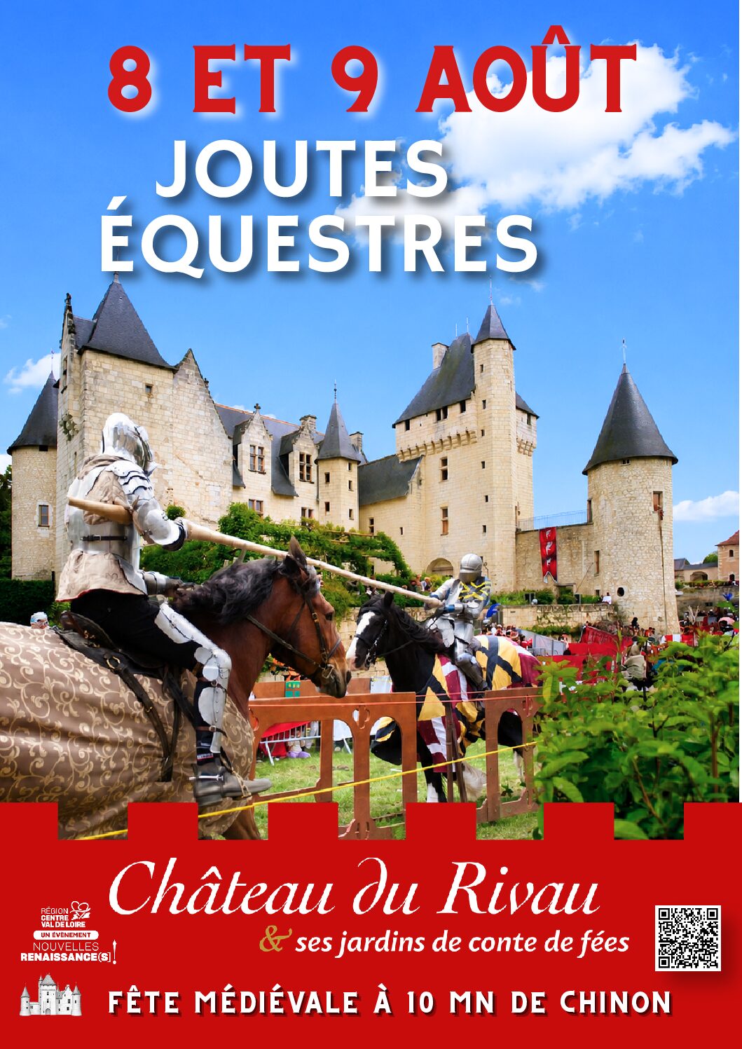 Joutes equestres et medievales au Château du Rivau 2026 joutes equestres